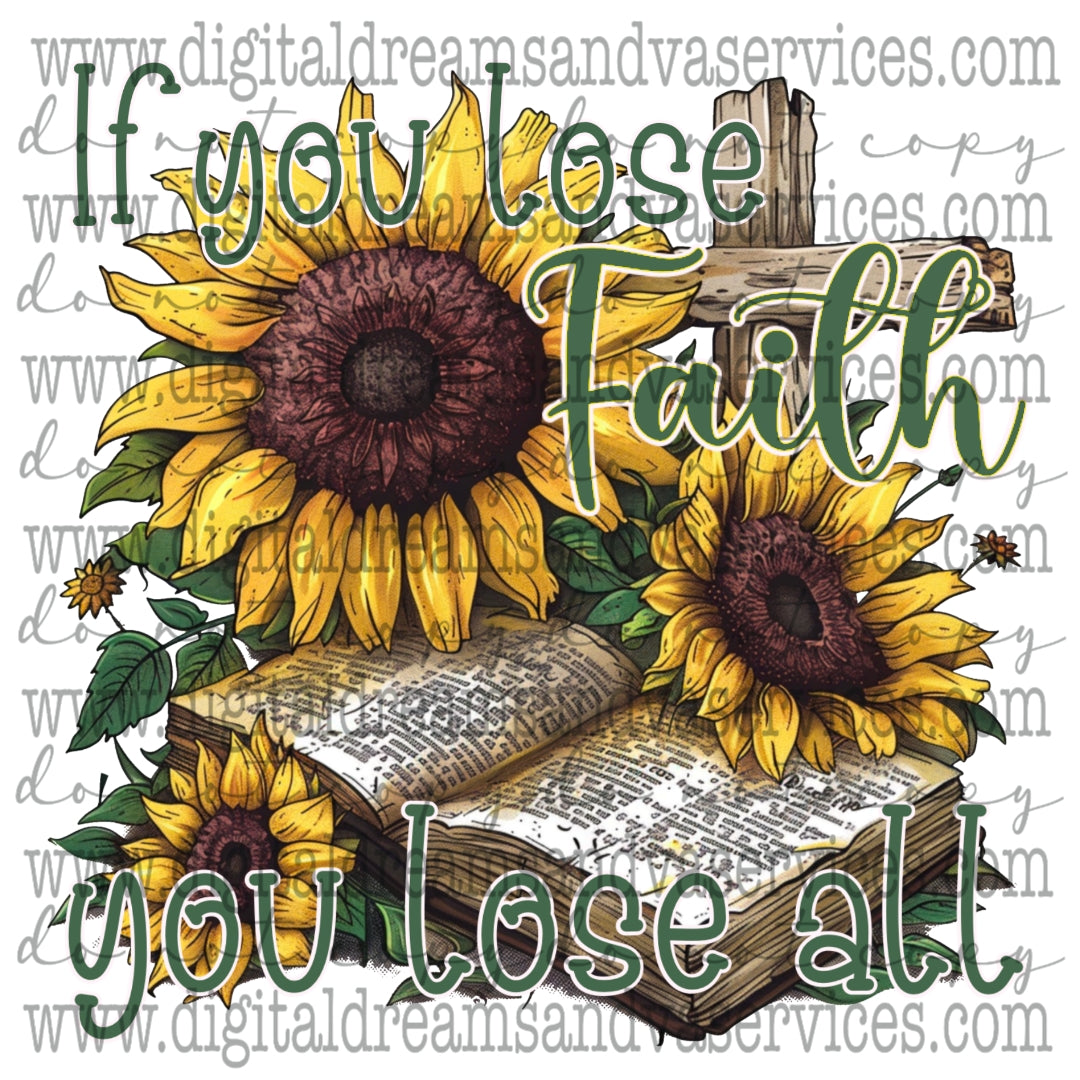 IF YOU LOSE FAITH PNG DESIGN