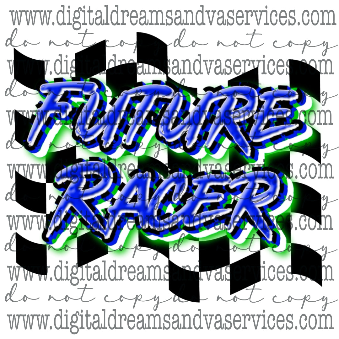 FUTURE RACER CHECKERED PNG DESIGN