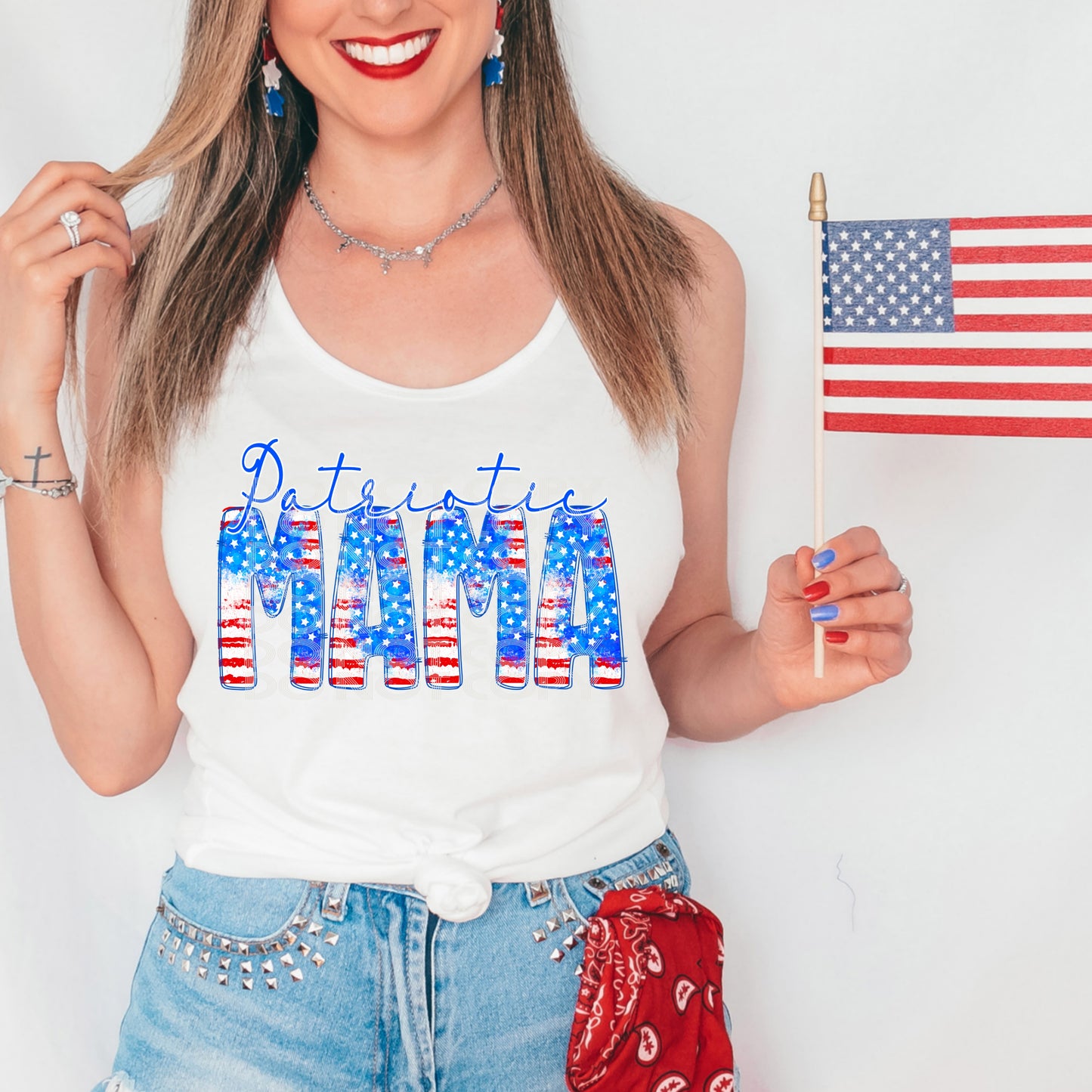 PATRIOTIC MAMA PNG DESIGN