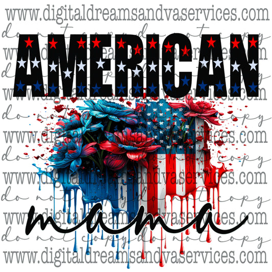 AMERICAN MAMA PNG DESIGN