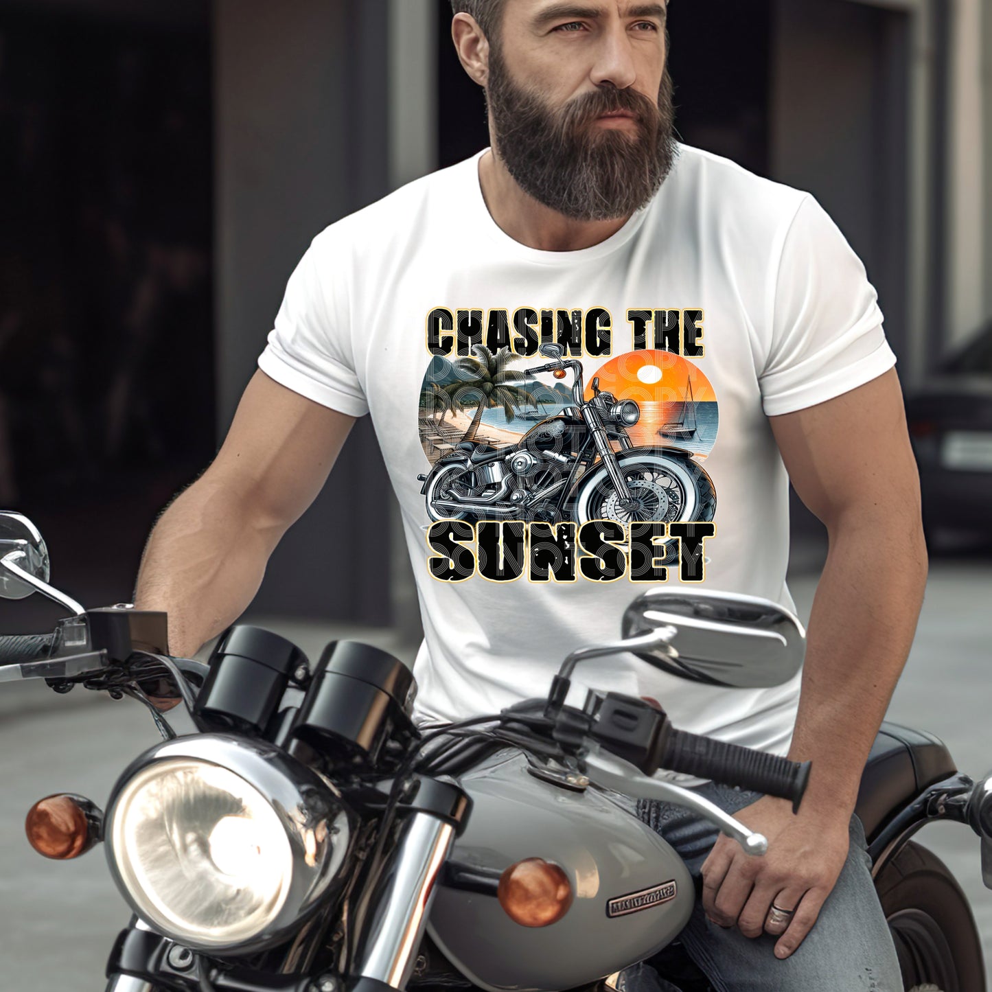 CHASING THE SUNSET PNG DESIGN