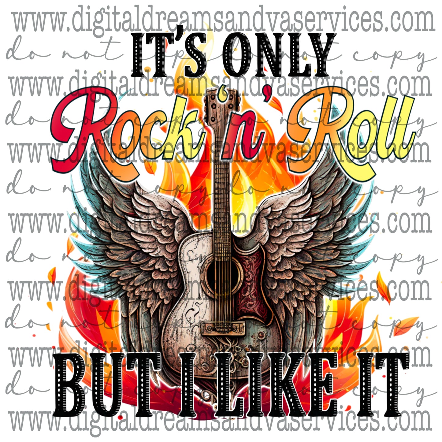 ROCK N ROLL PNG DESIGN