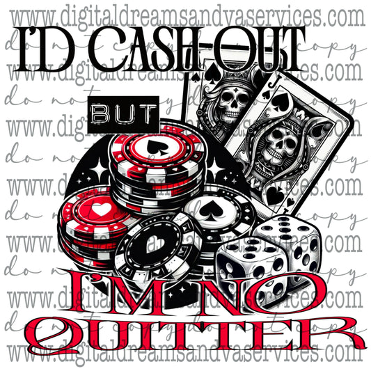 I'D CASH OUT PNG DESIGN