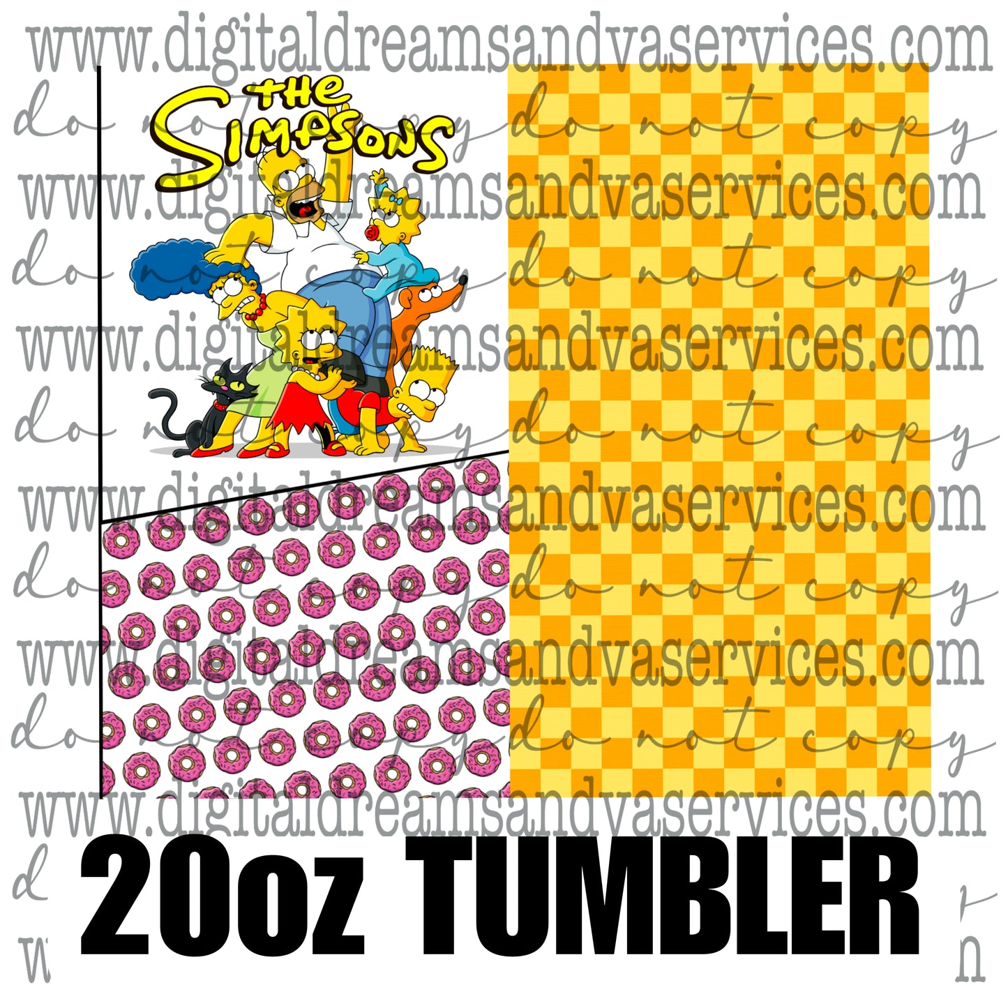 THE SIMPSONS TUMBLER PNG DESIGN
