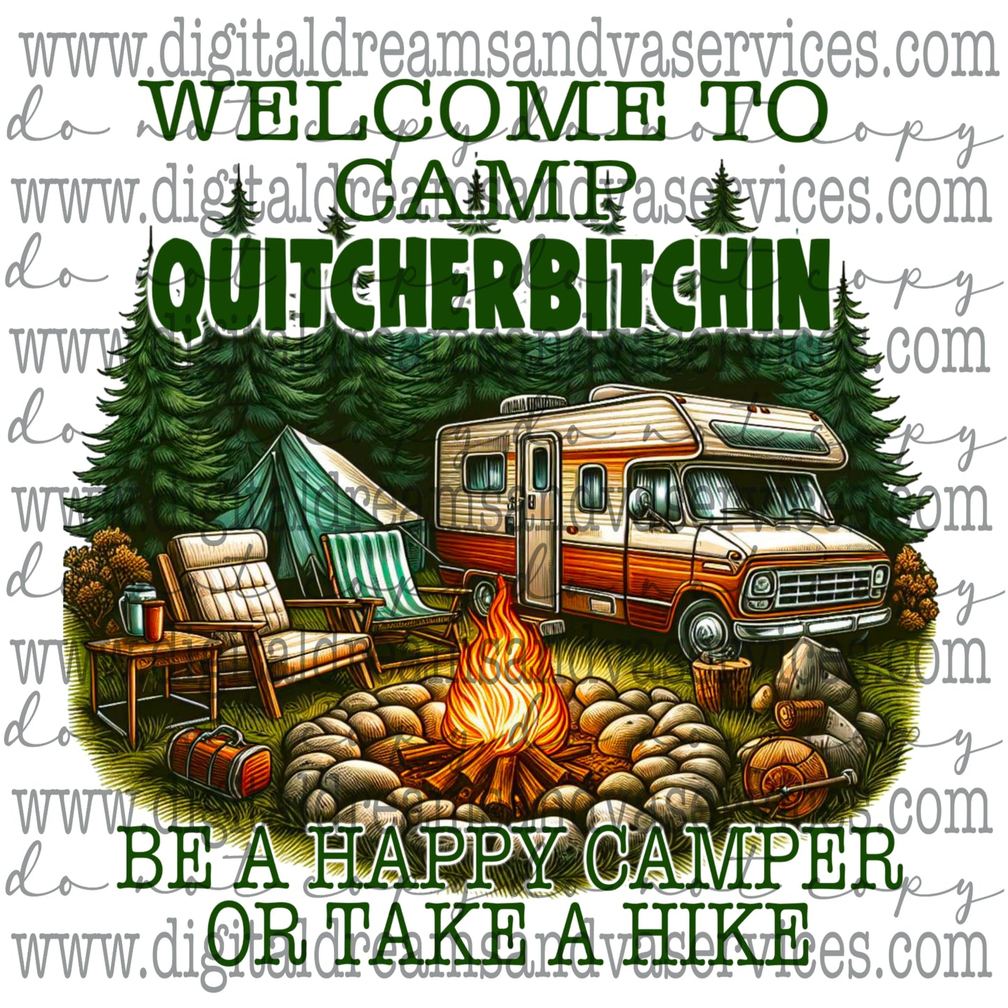 CAMP QUITCHERBITCHIN PNG DESIGN