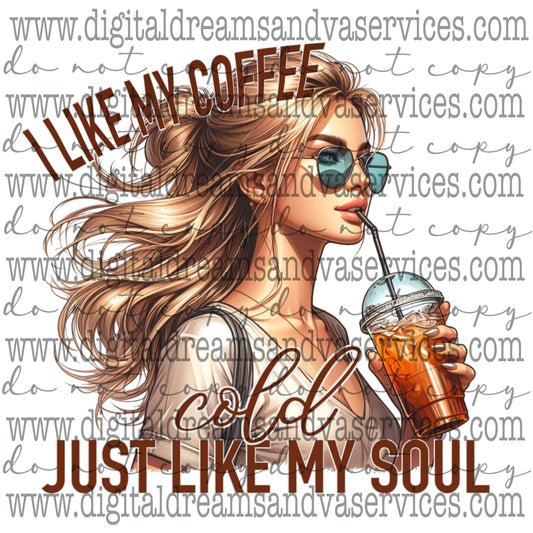 I LIKE MY COFFEE PNG DESIGN