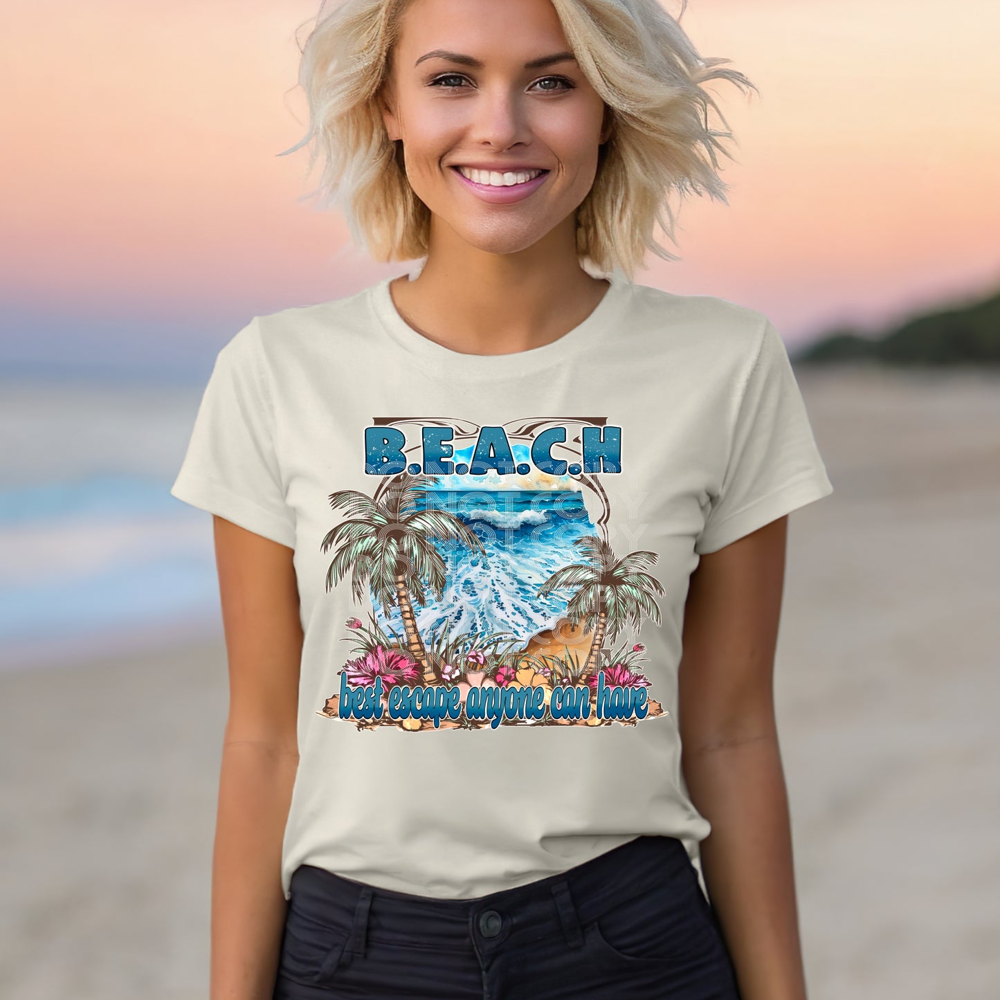 BEACH PNG DESIGN