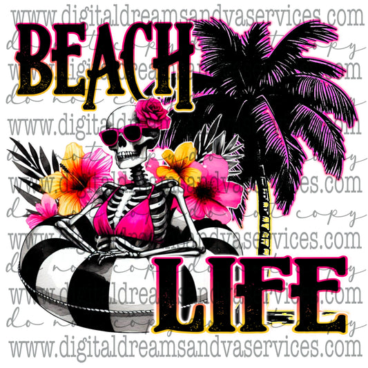 BEACH LIFE PNG DESIGN