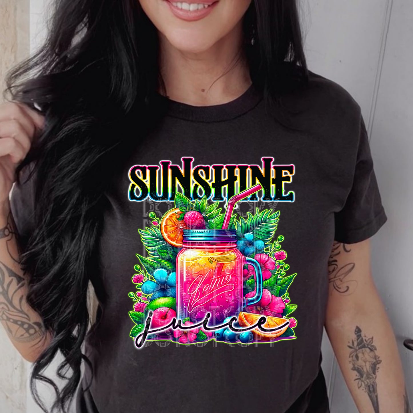 SUNSHINE JUICE PNG DESIGN