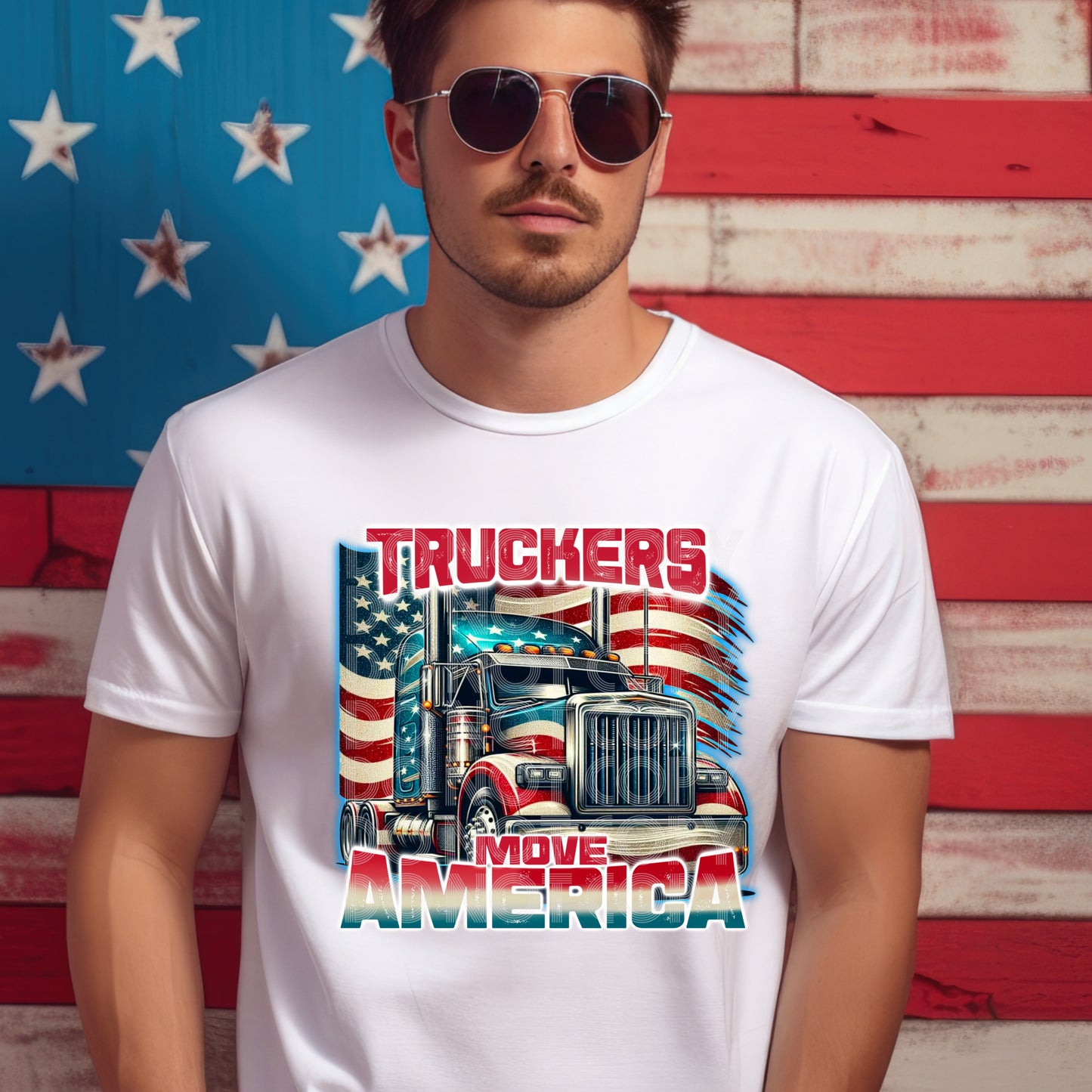 TRUCKERS MOVE AMERICA PNG DESIGN