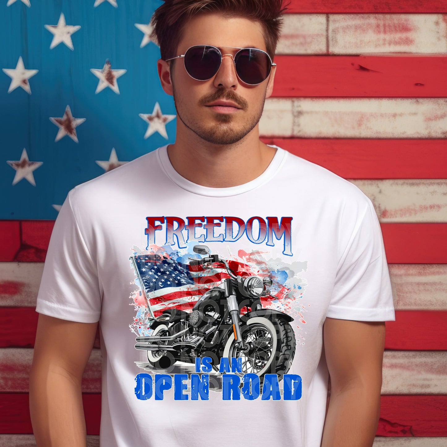 FREEDOM IS AN OPEN ROAD PNG DESIGN