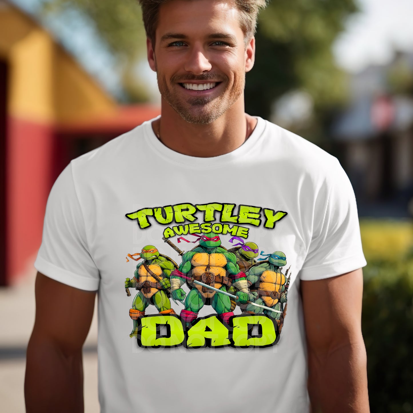 TURTLEY AWESOME DAD PNG DESIGN