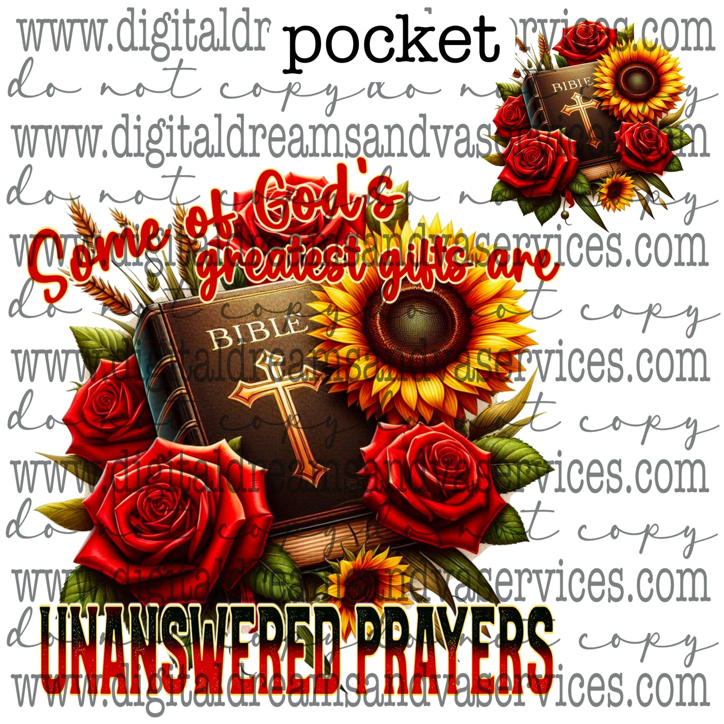 UNANSWERED PRAYERS PNG DESIGN