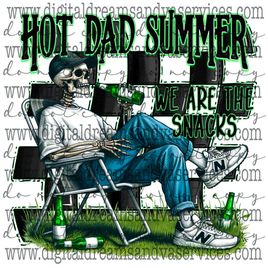 HOT DAD SUMMER PNG DESIGN