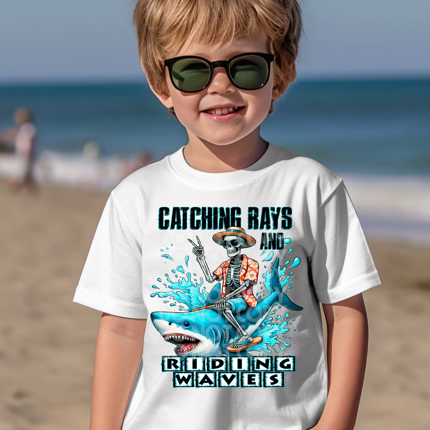 CATCHING RAYS AND RIDING WAVES PNG DESIGN