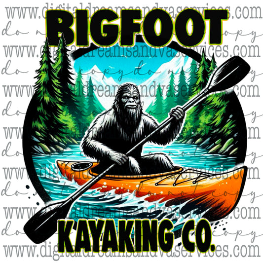 BIGFOOT KAYAKING CO PNG DESIGN