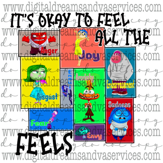 ALL THE FEELS PNG DESIGN