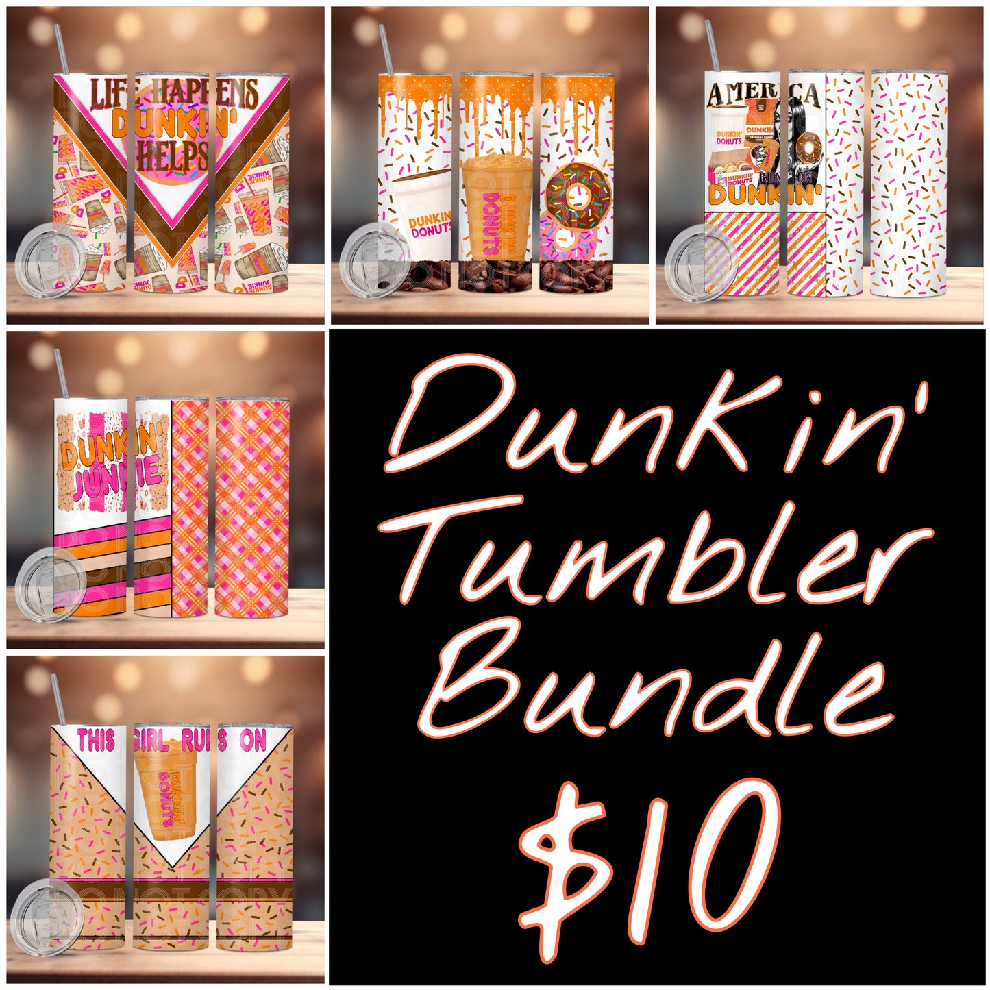 DD 20OZ TUMBLER BUNDLE