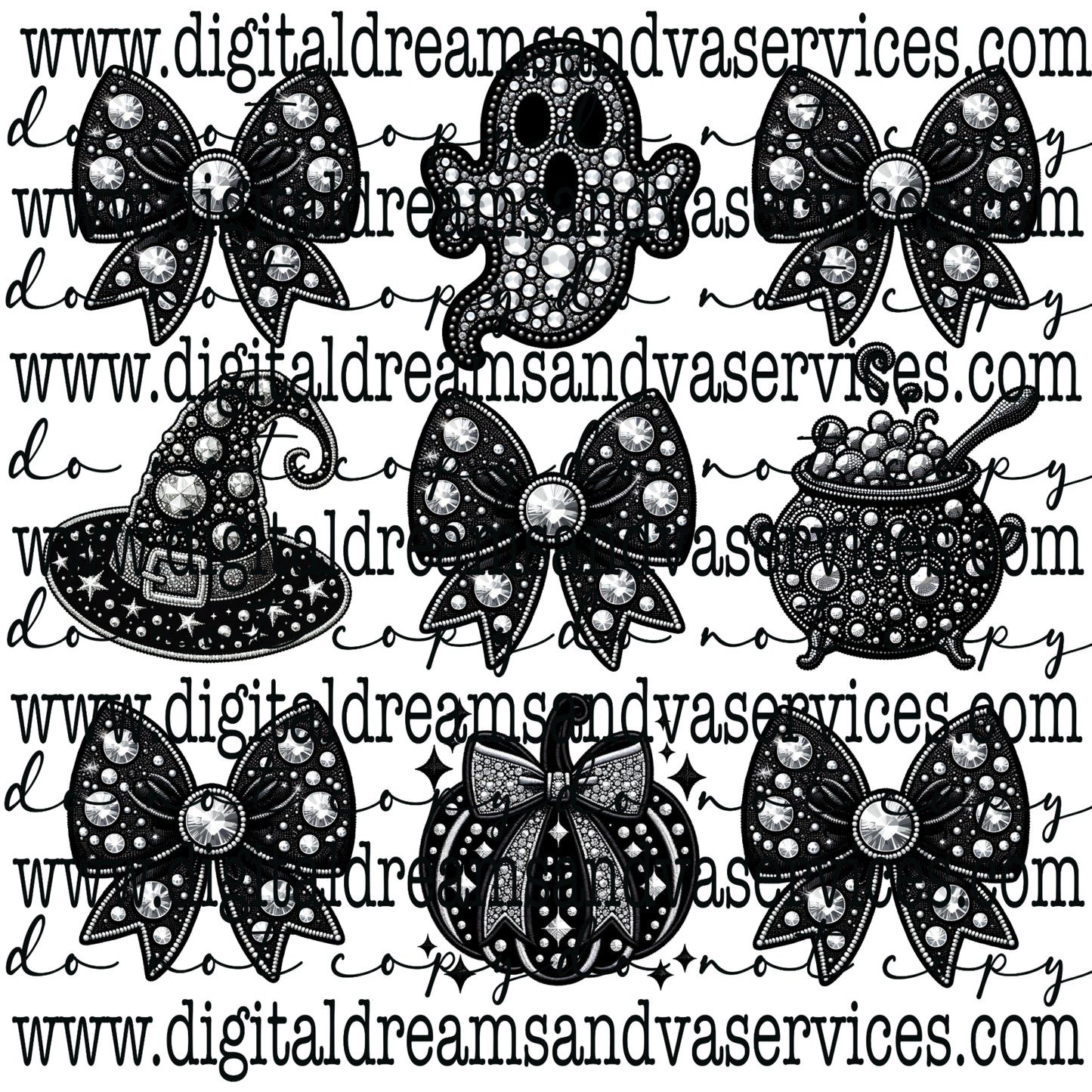 SPOOKY BLING COQUETTE PNG DESIGN