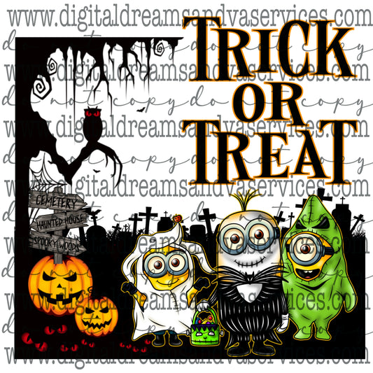 TRICK OR TREAT PNG DESIGN