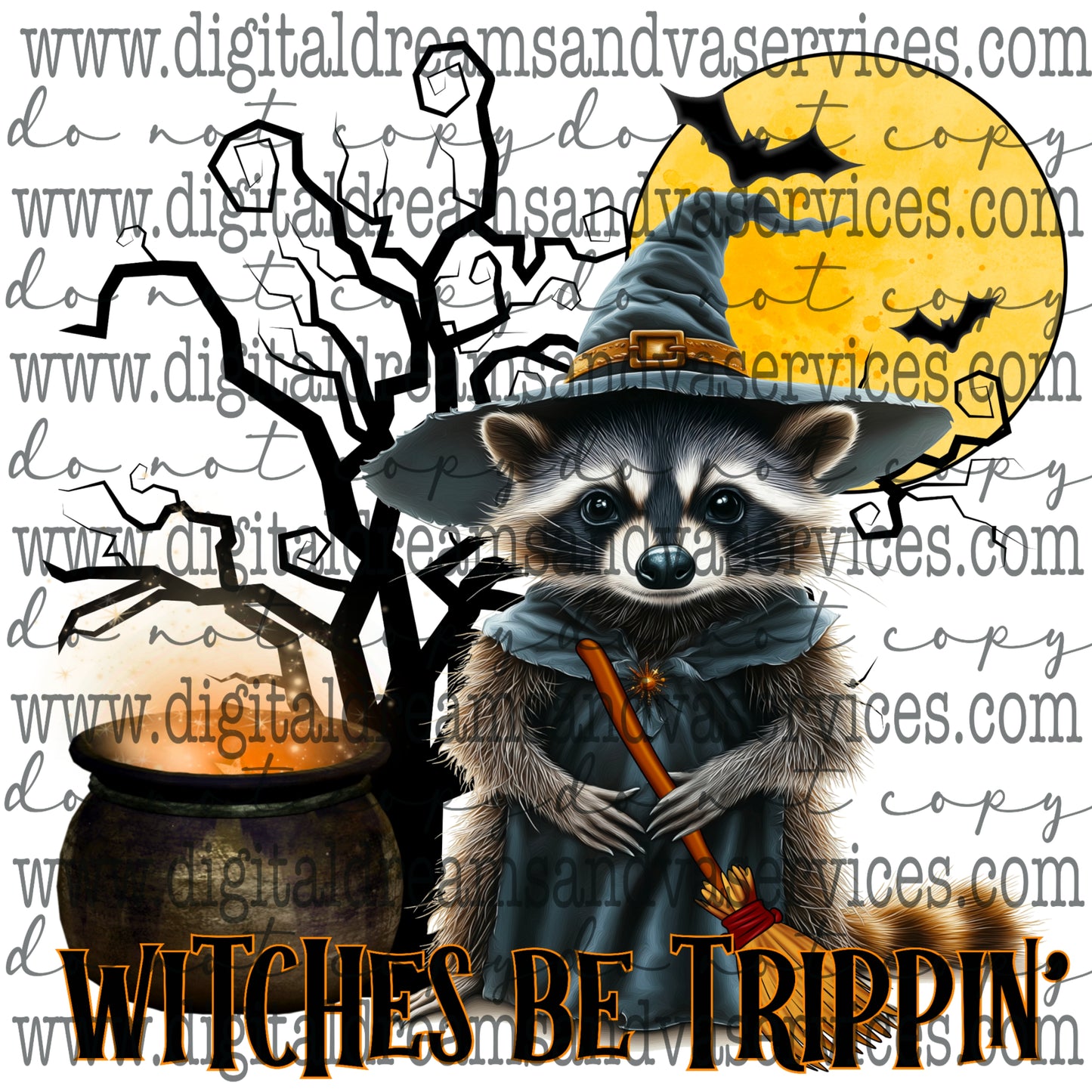 WITCHES BE TRIPPIN PNG DESIGN