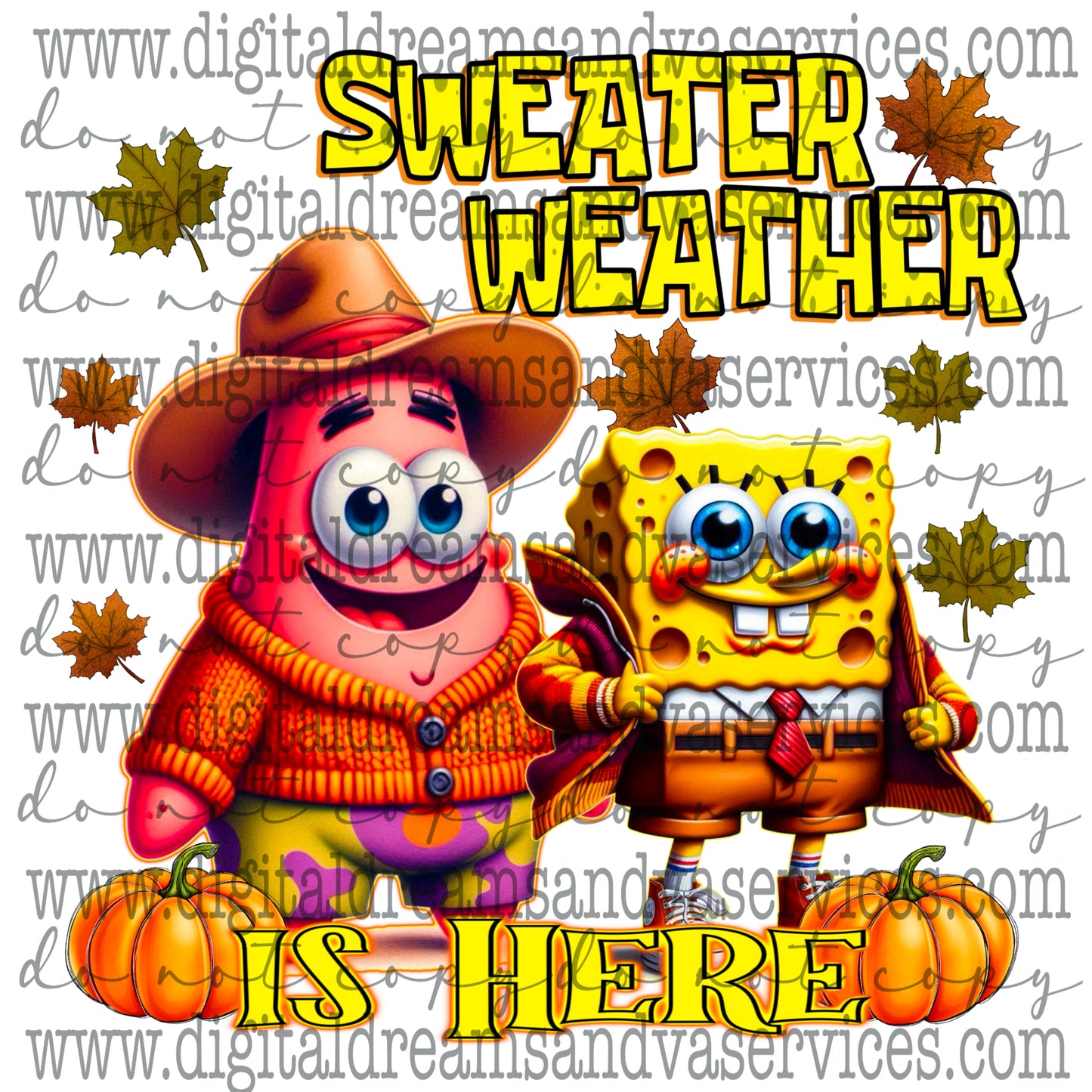 SWEATER WEATHER PNG DESIGN