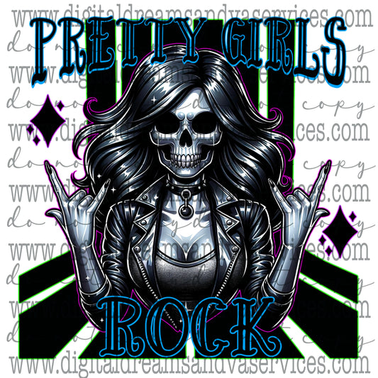 PRETTY GIRLS ROCK PNG DESIGN