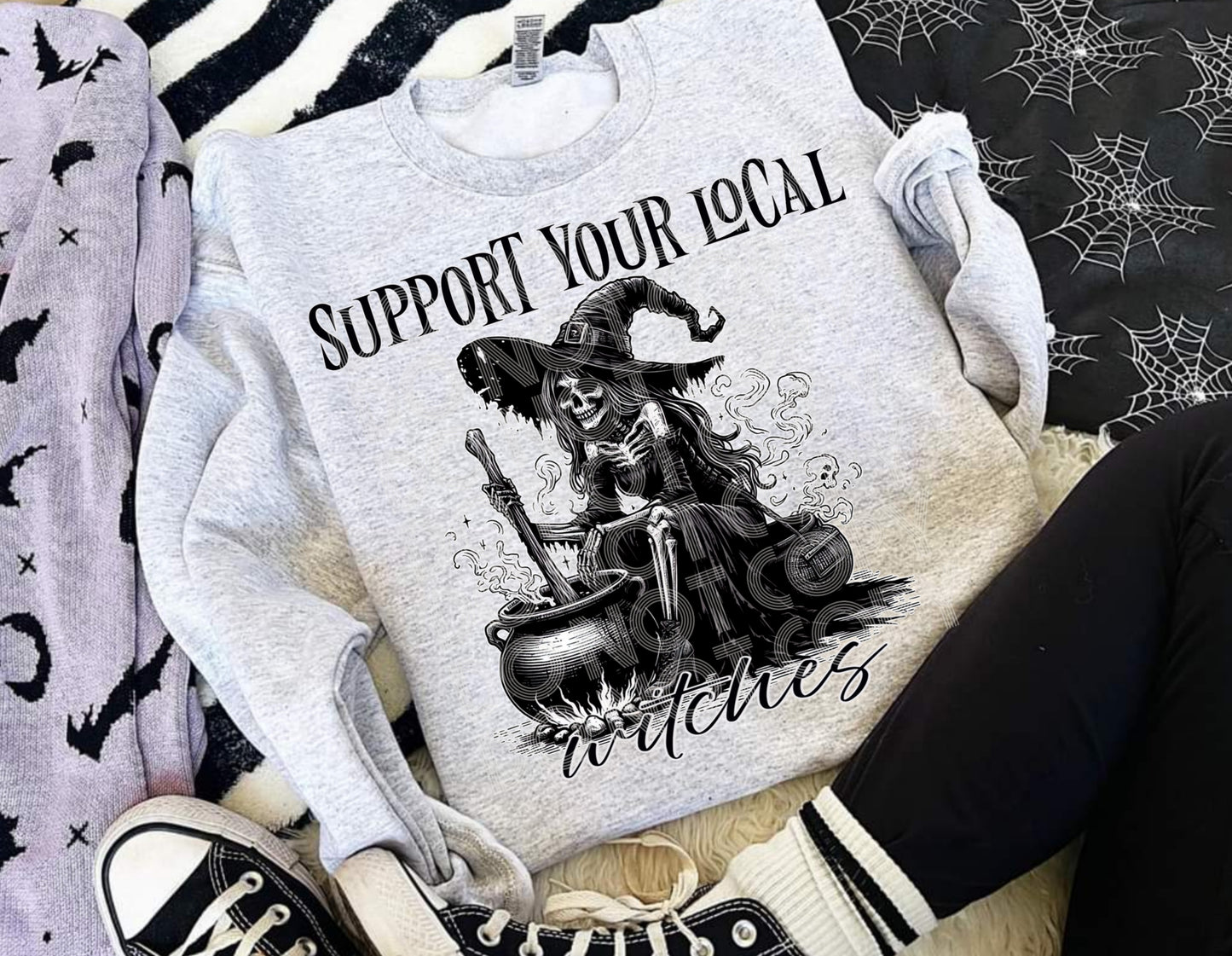 SUPPORT YOUR LOCAL WITCHES PNG DESIGN