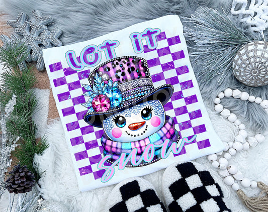 LET IT SNOW PNG DESIGN