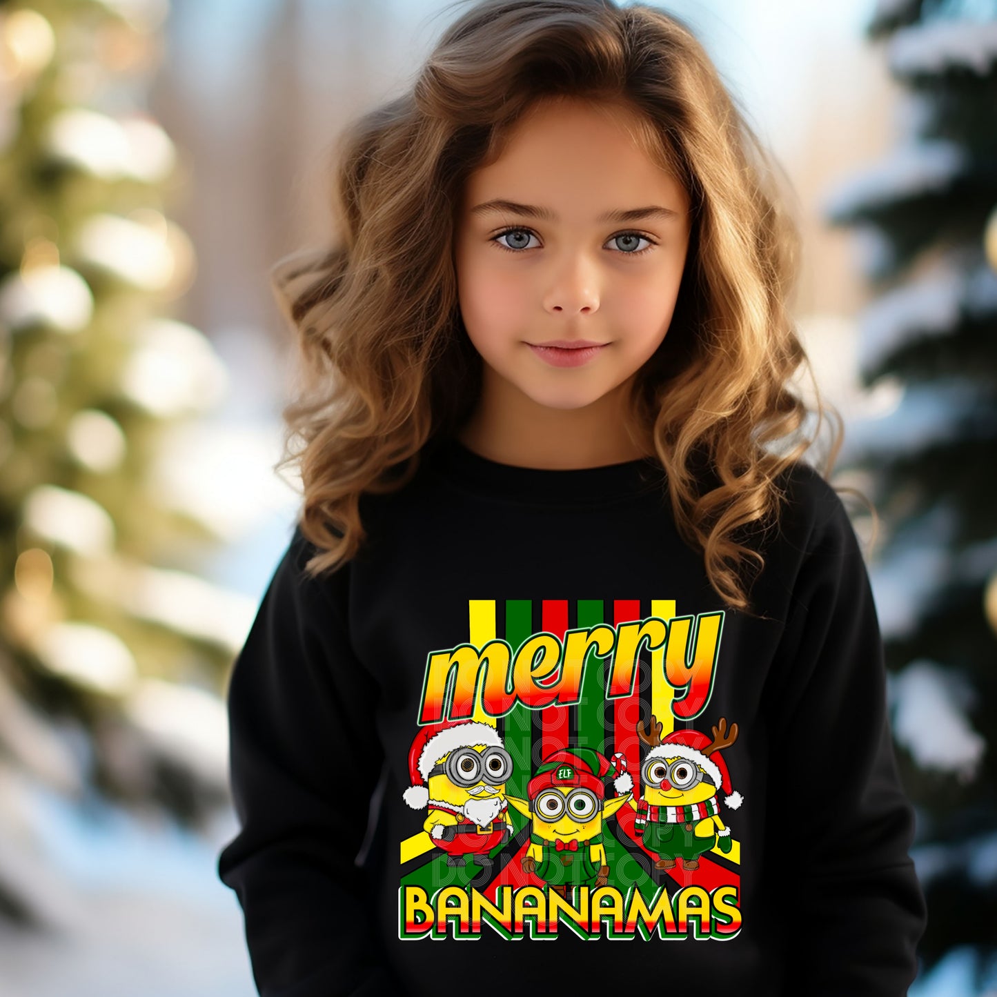 MERRY BANANAMAS PNG DESIGN