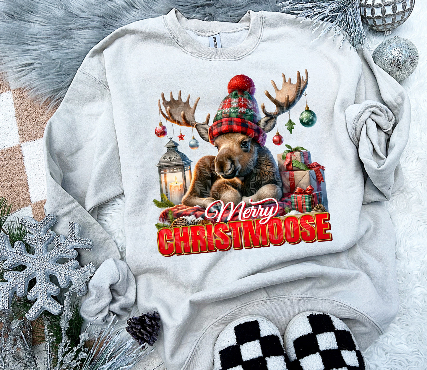 MERRY CHRISTMOOSE PNG DESIGN