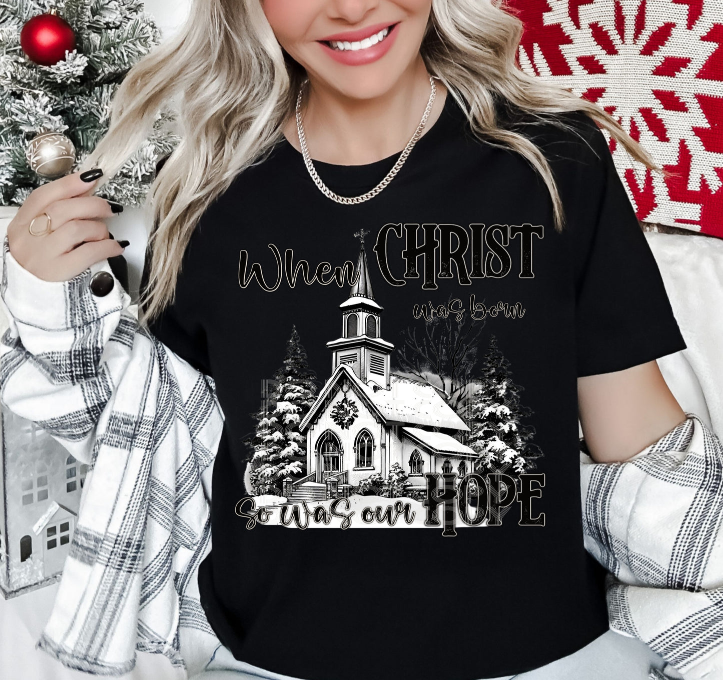 WHEN CHRIST WAS BORN PNG DESIGN