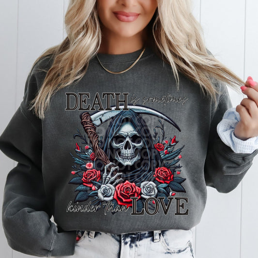 DEATH IS SOMETIMES KINDER THAN LOVE PNG DESIGN