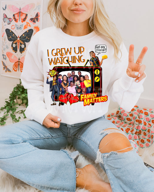 I GREW UP WATCHING FAMILY MATTERS PNG DESIGN
