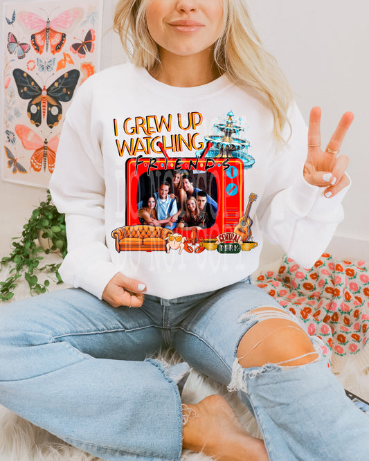 I GREW UP WATCHING FRIENDS PNG DESIGN