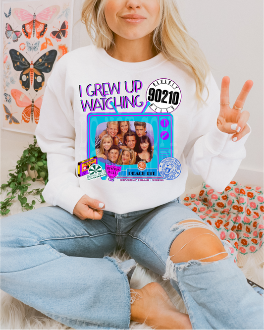 I GREW UP WATCHING 90210 PNG DESIGN