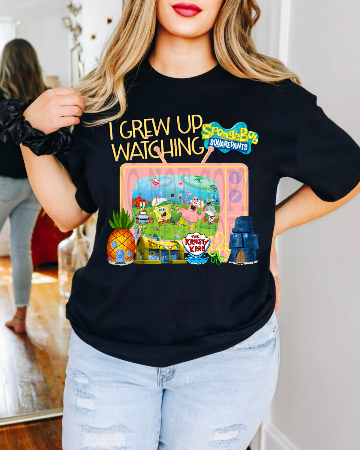 I GREW UP WATCHING SPONGEBOB CORAL PNG DESIGN