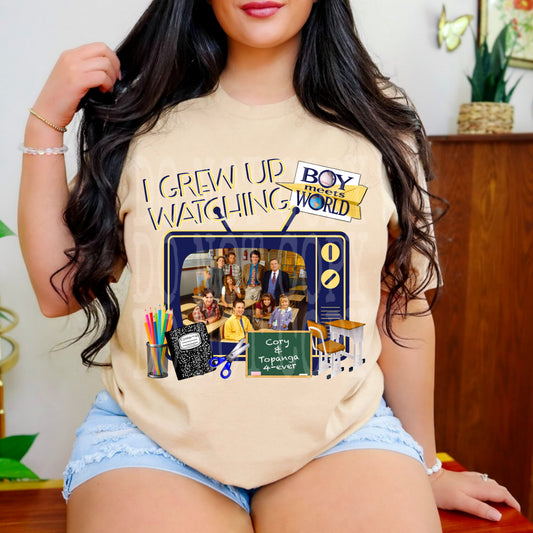 I GREW UP WATCHING BOY MEETS WORLD PNG DESIGN