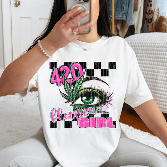 420 FLOWER GIRL PNG DESIGN