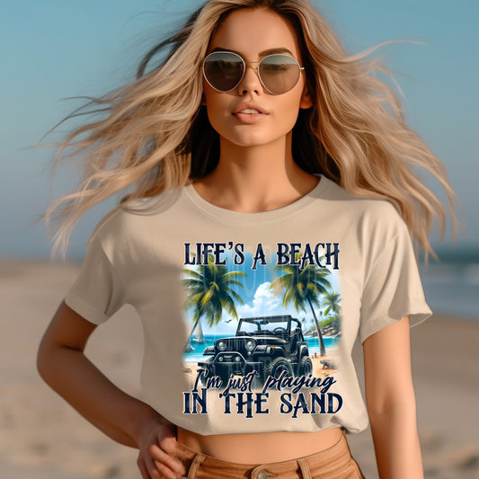 LIFE'S A BEACH PNG DESIGN