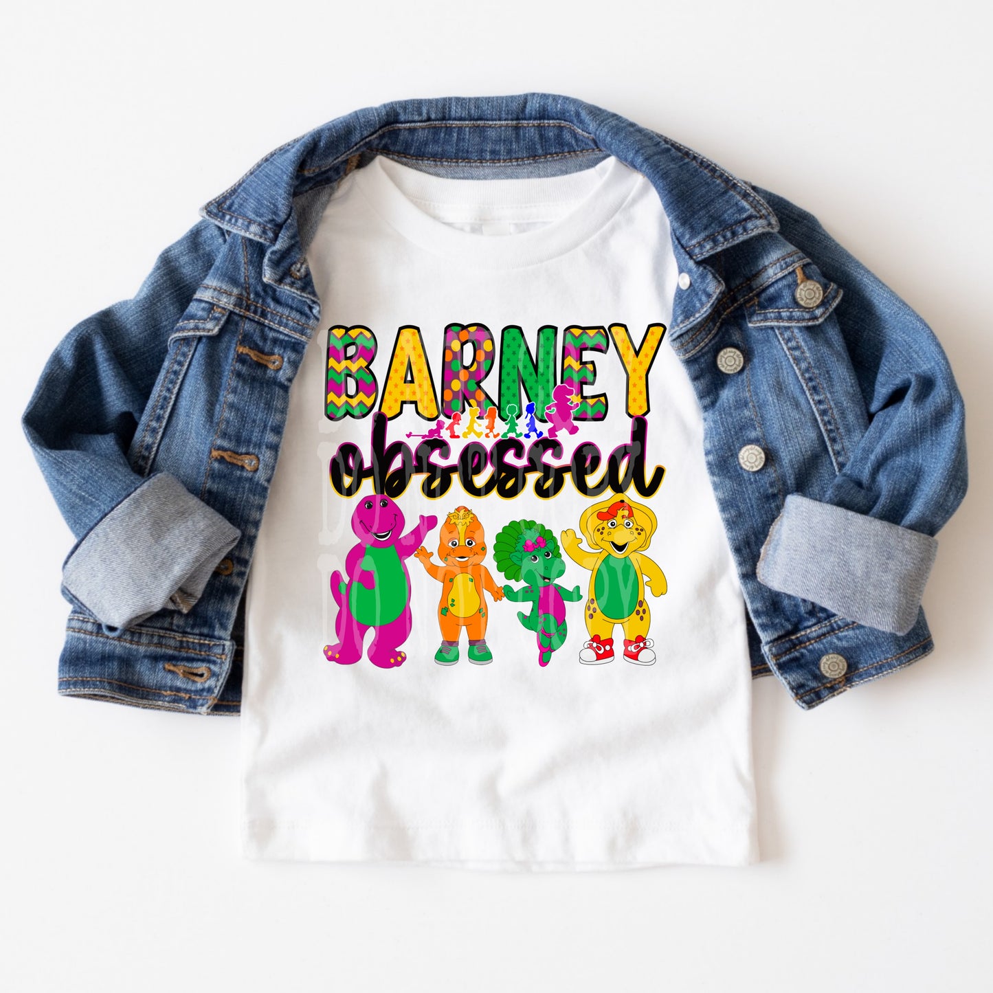 BARNEY OBSESSED PNG DESIGN
