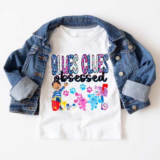 BLUES CLUES OBSESSED PNG DESIGN