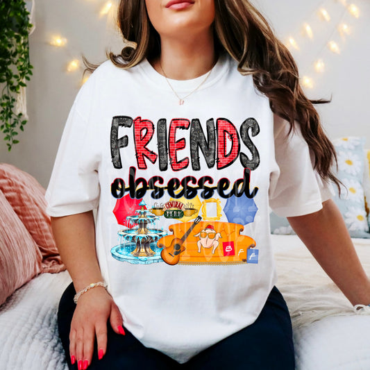 FRIENDS OBSESSED PNG DESIGN