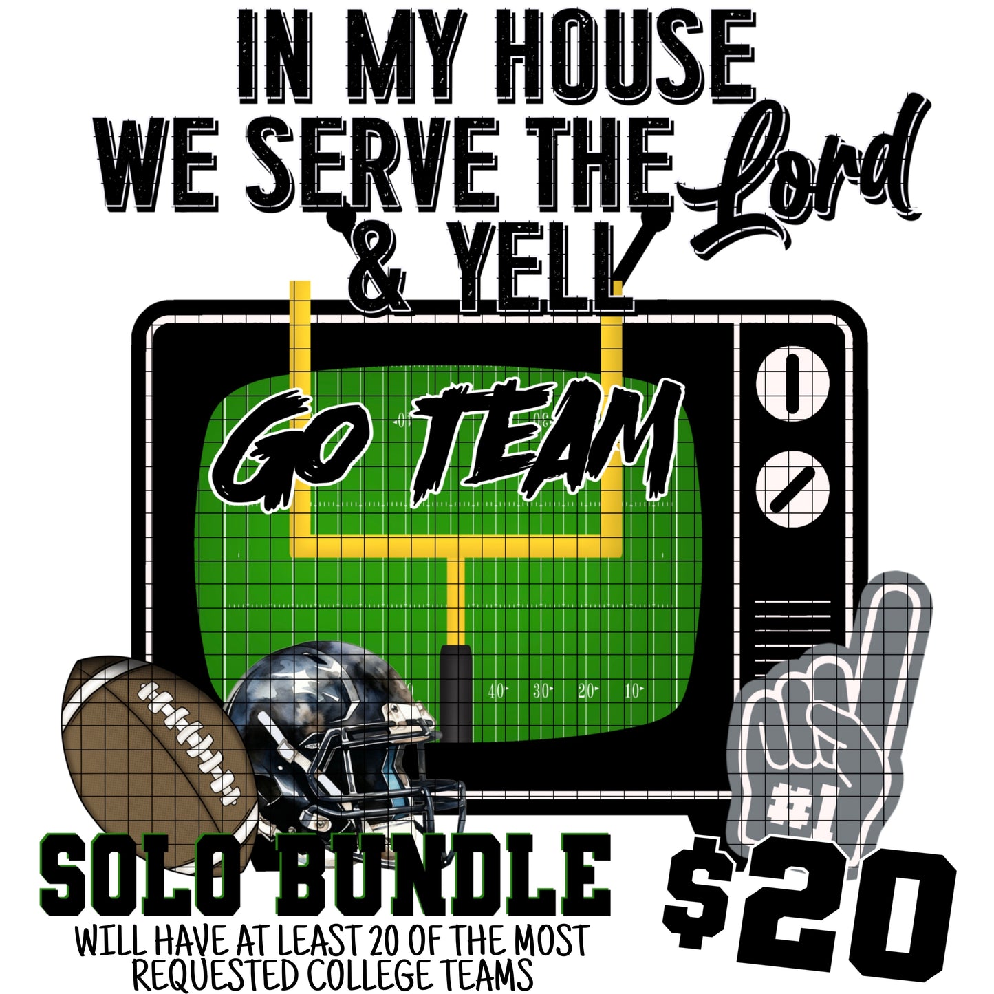 IN MY HOUSE COLLEGE 🏈 SOLO BUNDLE
