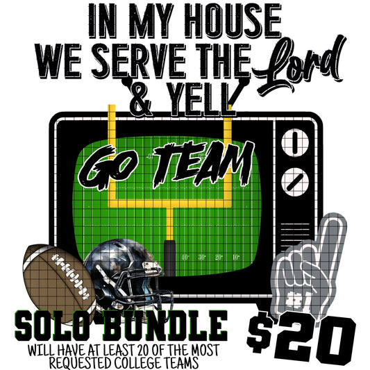 IN MY HOUSE COLLEGE 🏈 SOLO BUNDLE