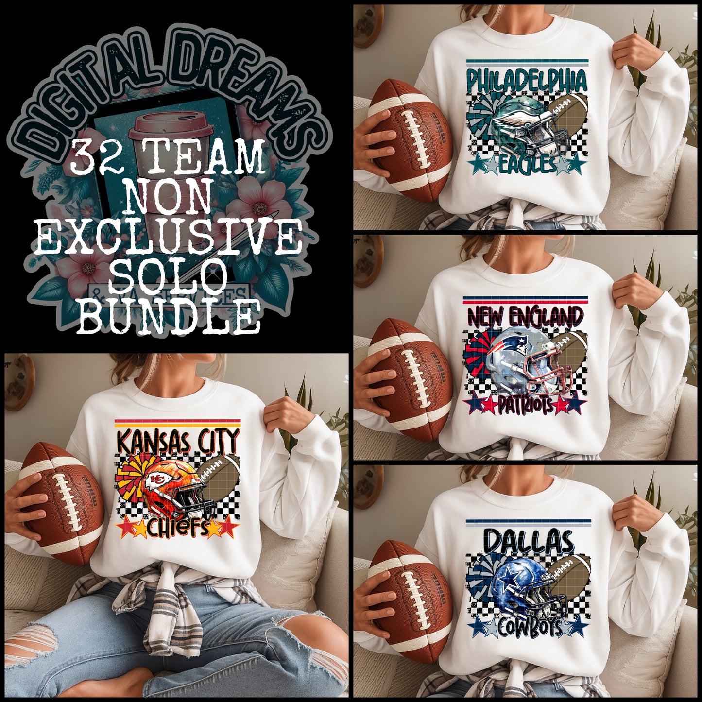 🏈32 TEAM NON EXCLUSIVE SOLO BUNDLE🏈