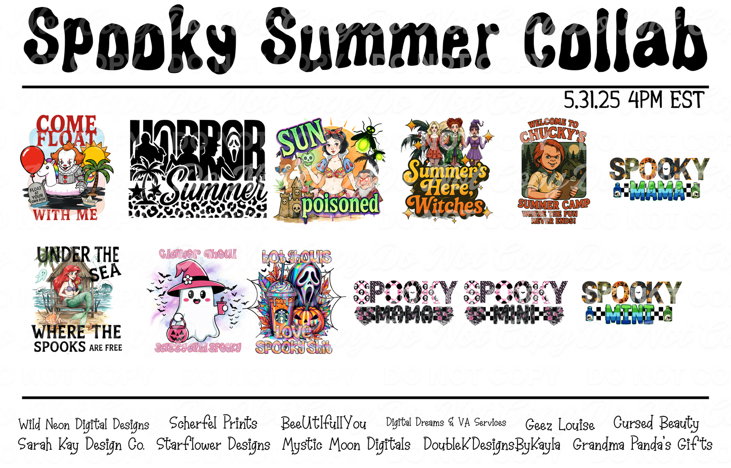 SPOOKY SUMMER COLLAB FT 11 DESIGNERS