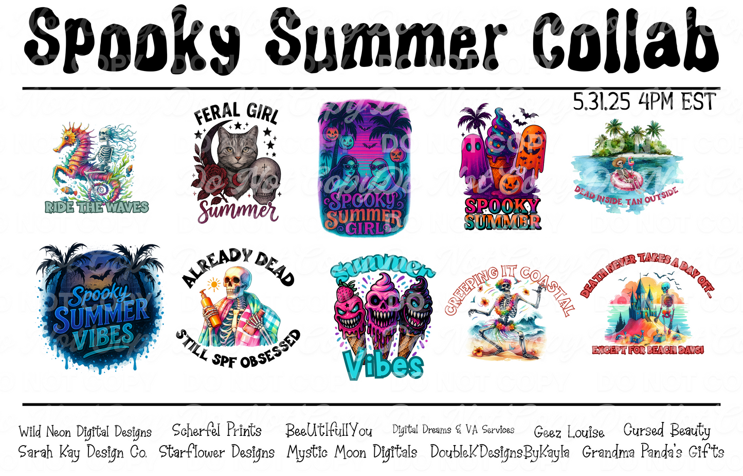 SPOOKY SUMMER COLLAB FT 11 DESIGNERS