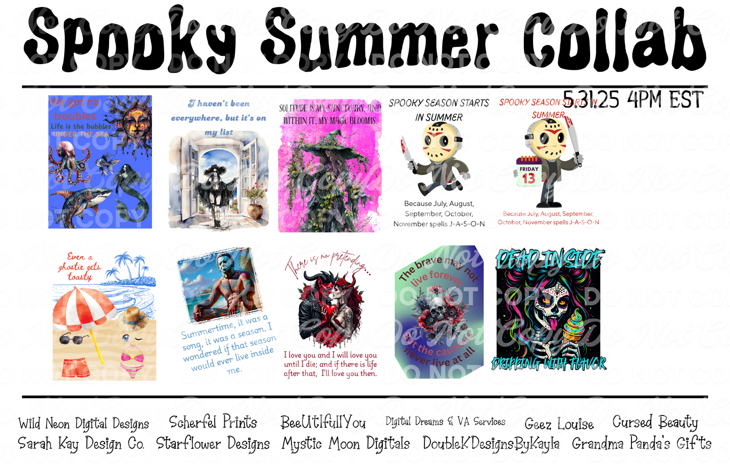 SPOOKY SUMMER COLLAB FT 11 DESIGNERS