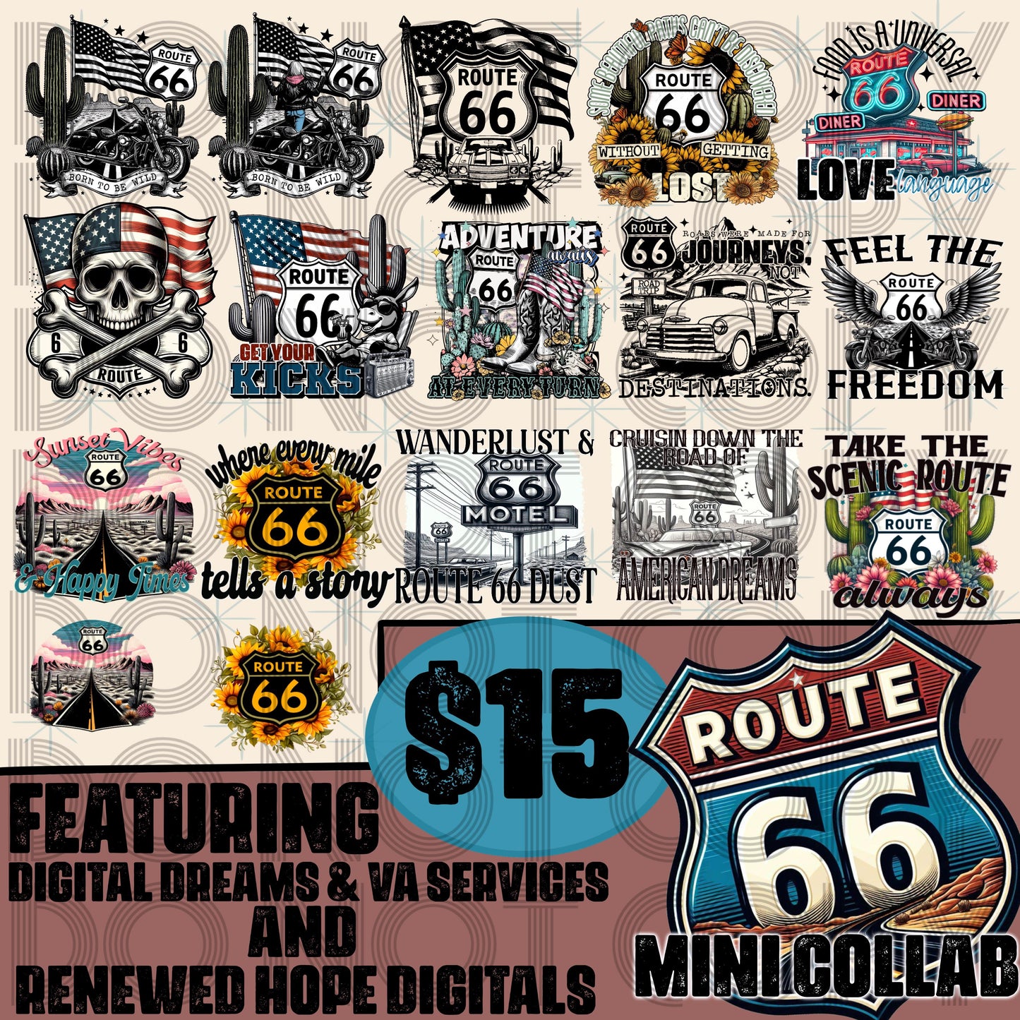 ROUTE 66 COLLAB W/ RENEWED HOPE DIGITALS